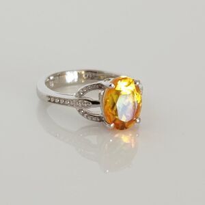 Sphalerite Quartz Ring Size 5